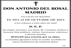Antonio del Rosal Madrid